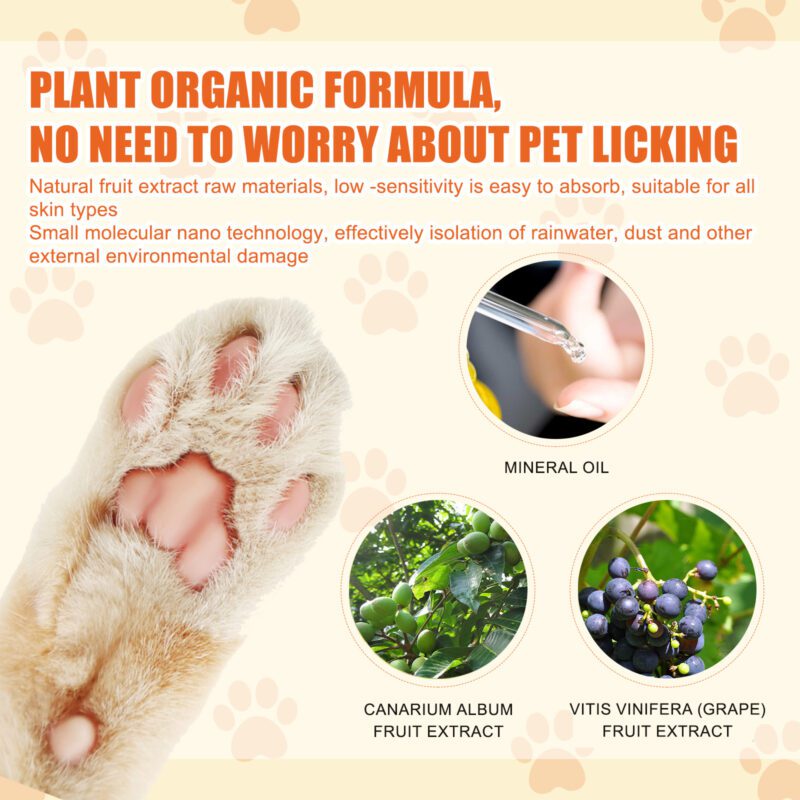 Yegbong Pet Paw Balm for Cats & Dogs - Moisturizing Repair Cream for Dry, Cracked Paws - Image 5