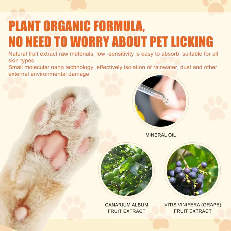 Yegbong Pet Paw Balm for Cats & Dogs - Moisturizing Repair Cream for Dry, Cracked Paws - Image 5