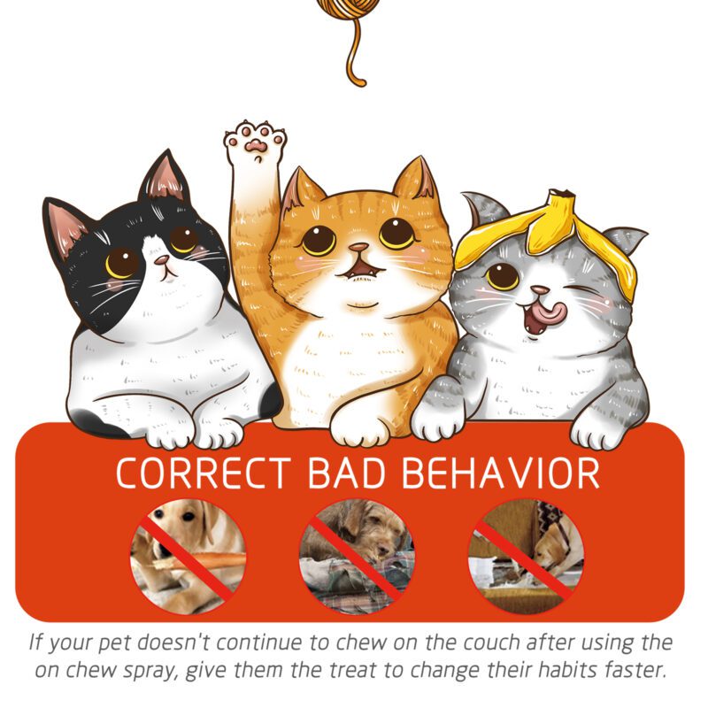 Yegbong Pet Anti-Chew and Scratch Spray - Training Aid for Dogs and Cats - Image 4