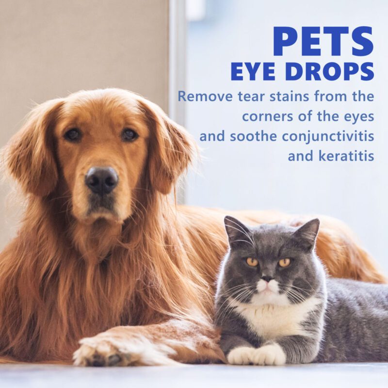 Yegbong Pet Eye Drops for Cats & Dogs: Gentle Eye Cleaner, Tear Stain Remover & Wash Solution - Image 4