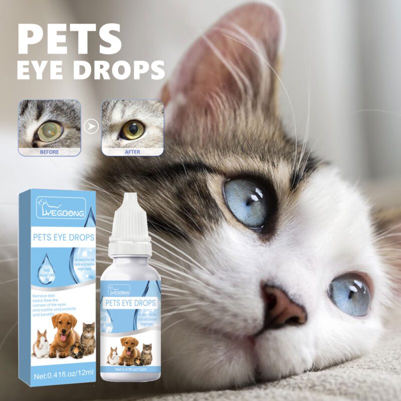 Yegbong Pet Eye Drops for Cats & Dogs: Gentle Eye Cleaner, Tear Stain Remover & Wash Solution - Image 2