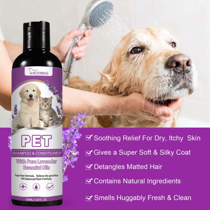 Yegbong Gentle Pet Shampoo - Smooth & Non-Knotting Formula for Baths - Image 3