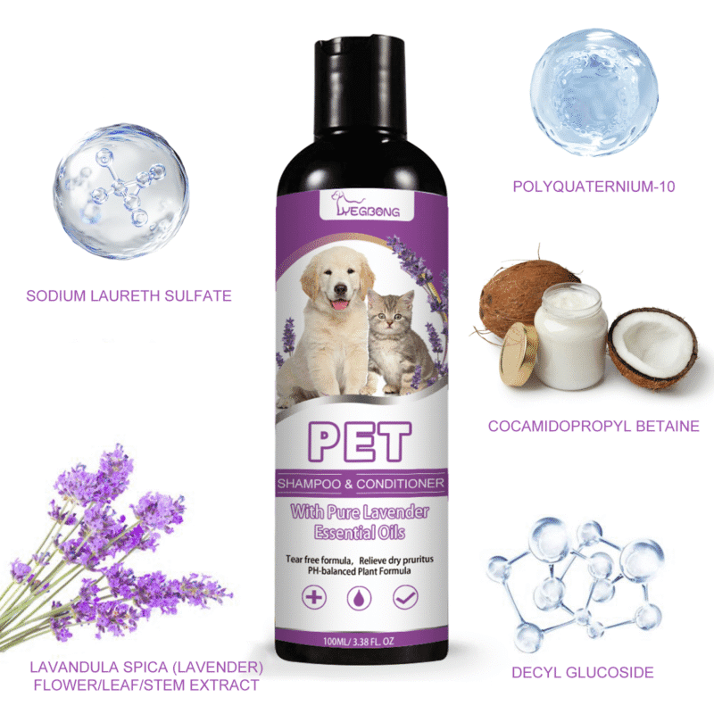 Yegbong Gentle Pet Shampoo - Smooth & Non-Knotting Formula for Baths - Image 5