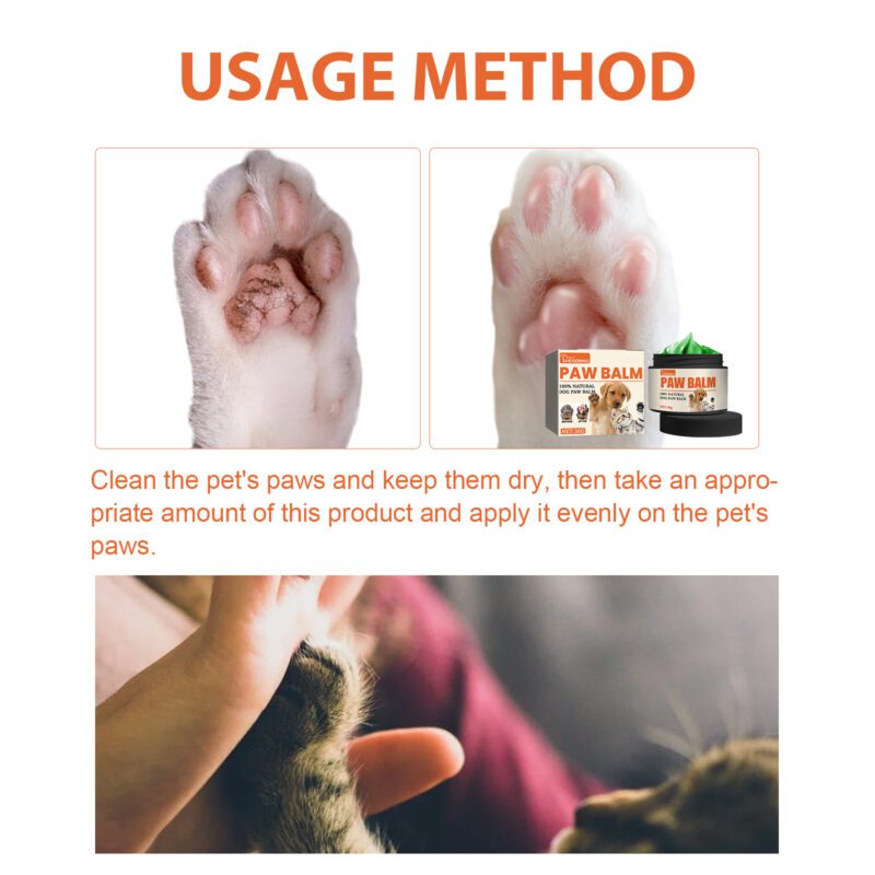 Yegbong Pet Paw Balm for Cats & Dogs - Moisturizing Treatment for Dry Cracked Pads - Image 6