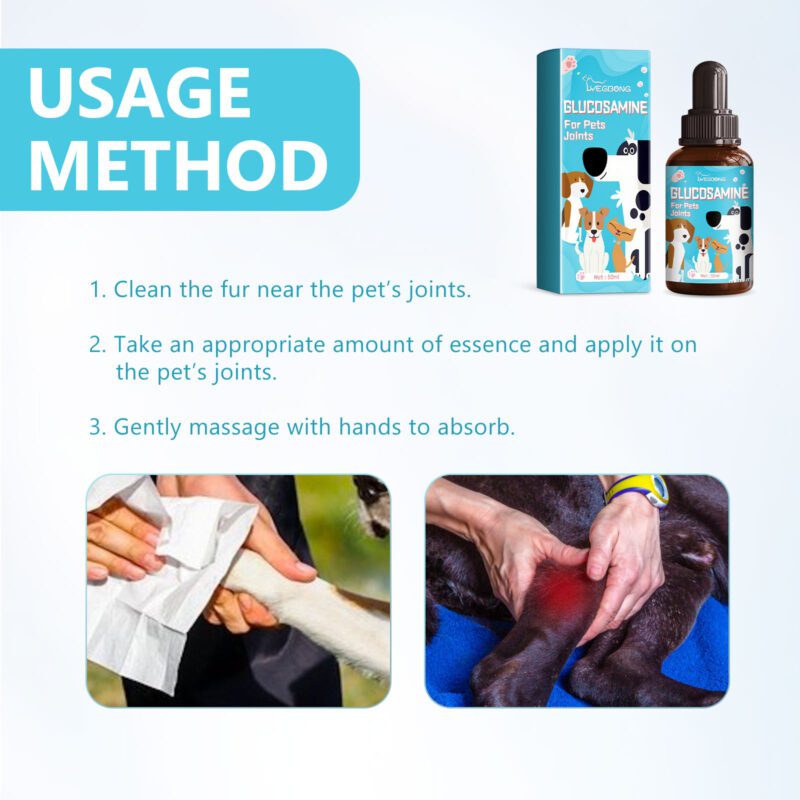 Yegbong Pet Glucosamine Drops for Cats and Dogs - Joint Support - Image 6