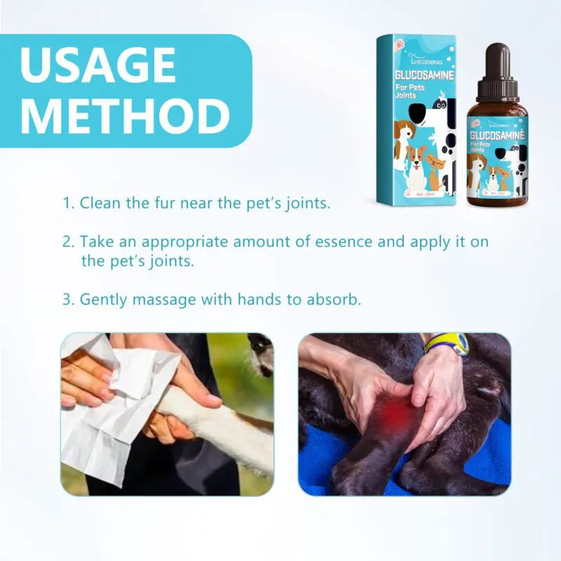 Yegbong Pet Glucosamine Drops for Cats and Dogs - Joint Support - Image 6