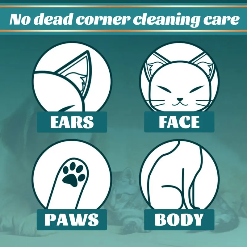 Yegbong Pet Grooming Gloves (2pcs) for Dogs & Cats - Dry Cleaning Bathing Care - Image 3