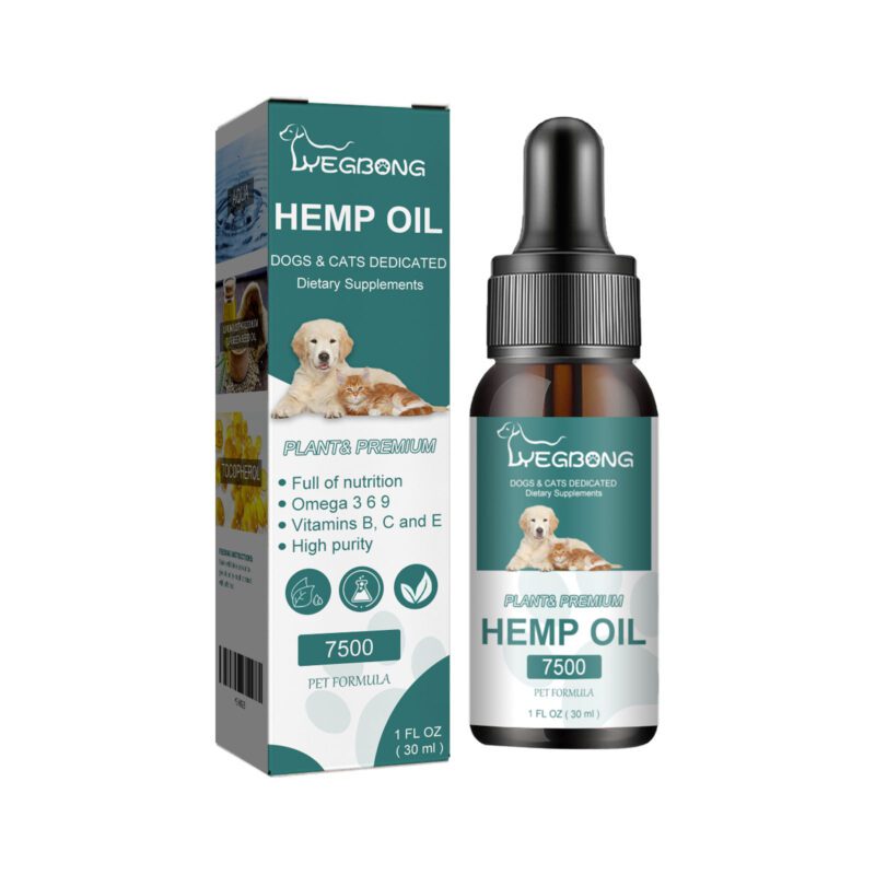 Yegbong Premium Hemp Seed Oil for Cats & Dogs - Calming Wellness Supplement