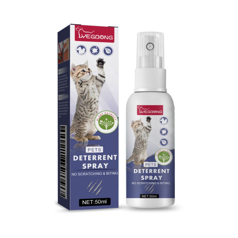 Yegbong Anti-Scratch Spray for Cats & Dogs - Furniture Deterrent to Prevent Scratching