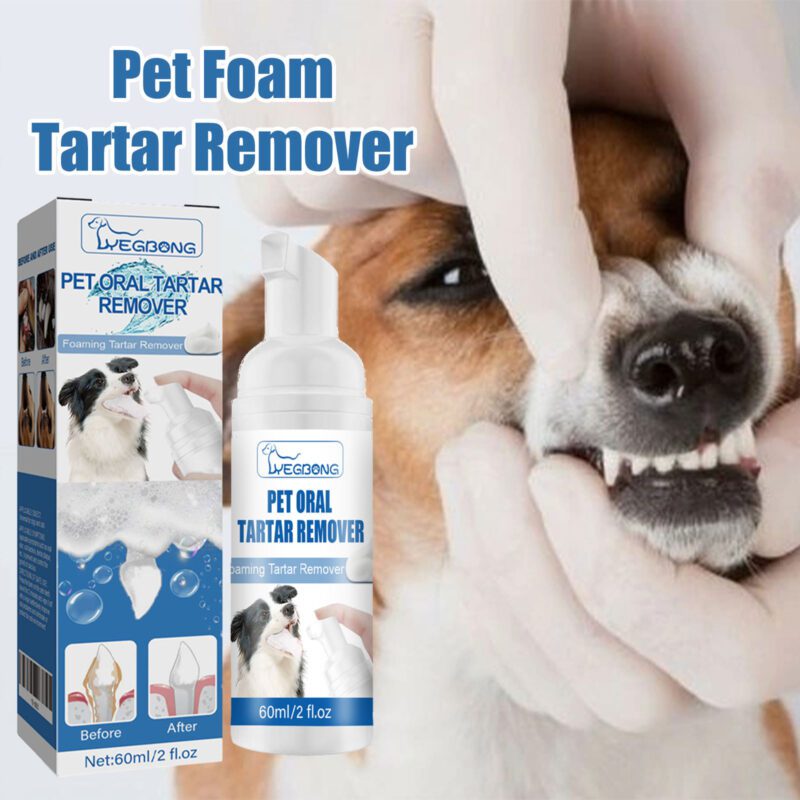 Yegbong Pet Dental Tartar Remover Foam - Teeth and Gum Cleaner for Dogs and Cats - Image 2