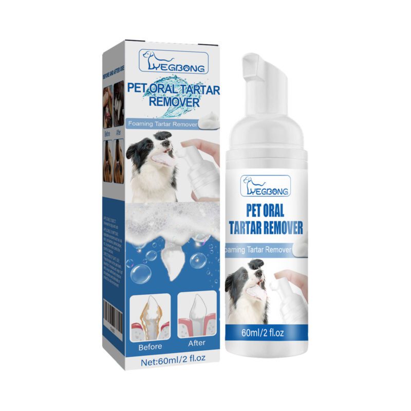 Yegbong Pet Dental Tartar Remover Foam - Teeth and Gum Cleaner for Dogs and Cats