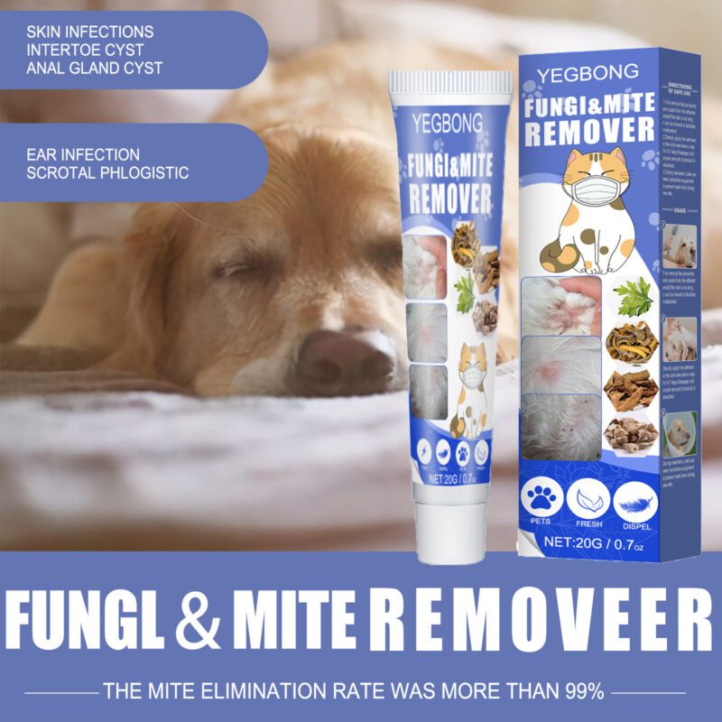 Yegbong Pet Anti-Mite Cream for Dogs & Cats - Soothes Itchy Skin, Mite Removal Treatment - Image 2