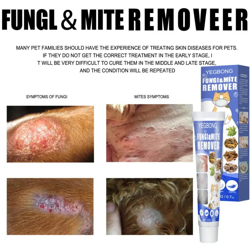 Yegbong Pet Anti-Mite Cream for Dogs & Cats - Soothes Itchy Skin, Mite Removal Treatment - Image 4