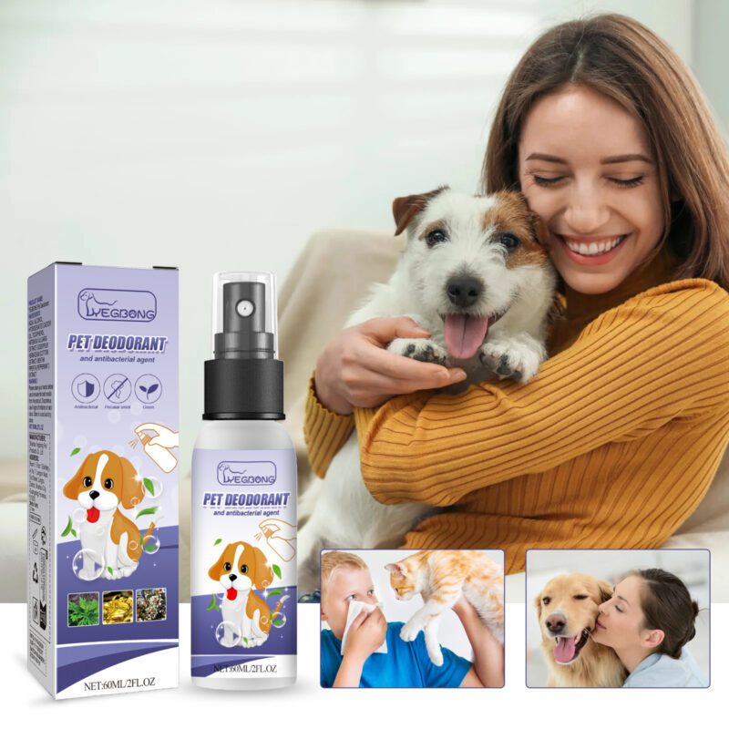 Yegbong Pet Deodorant Spray for Dogs and Cats: Eliminate Urine, Body, Feces Odors - Image 2