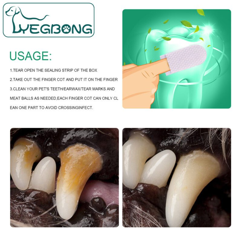 Yegbong Pet Dental Gloves for Dogs and Cats - Tartar Removal & Oral Care - Image 6