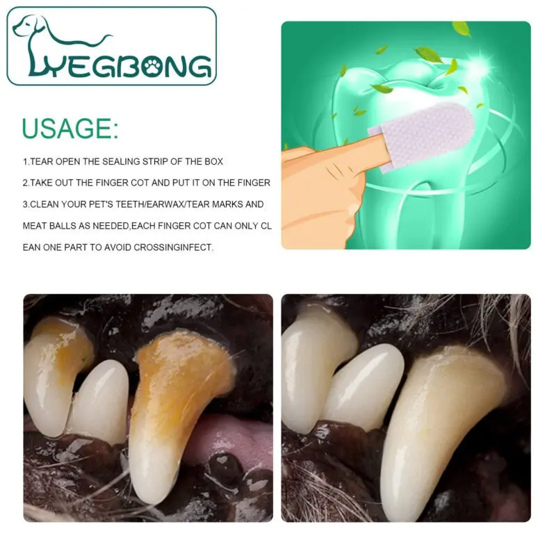 Yegbong Pet Dental Gloves for Dogs and Cats - Tartar Removal & Oral Care - Image 6