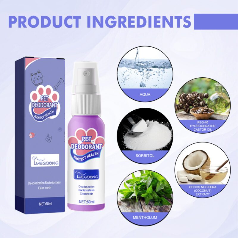 Yegbong Cat & Dog Oral Care Spray - Bad Breath Freshener and Mouth Cleaner - Image 5