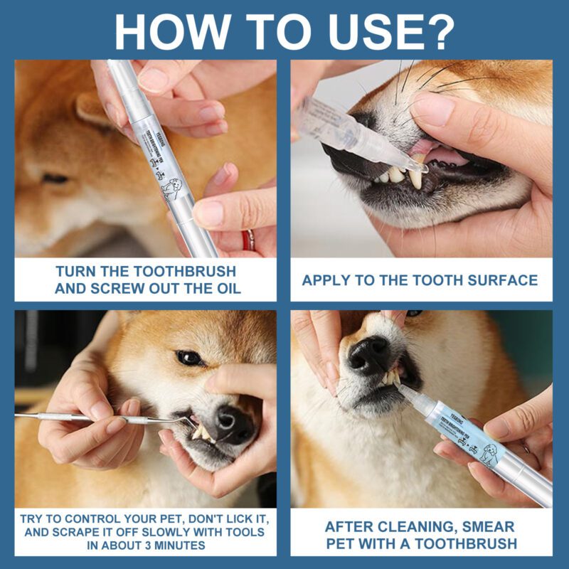 Yegbong Pet Tooth Beauty Pen for Dogs and Cats - Tartar Plaque Removal Dental Tool - Image 6