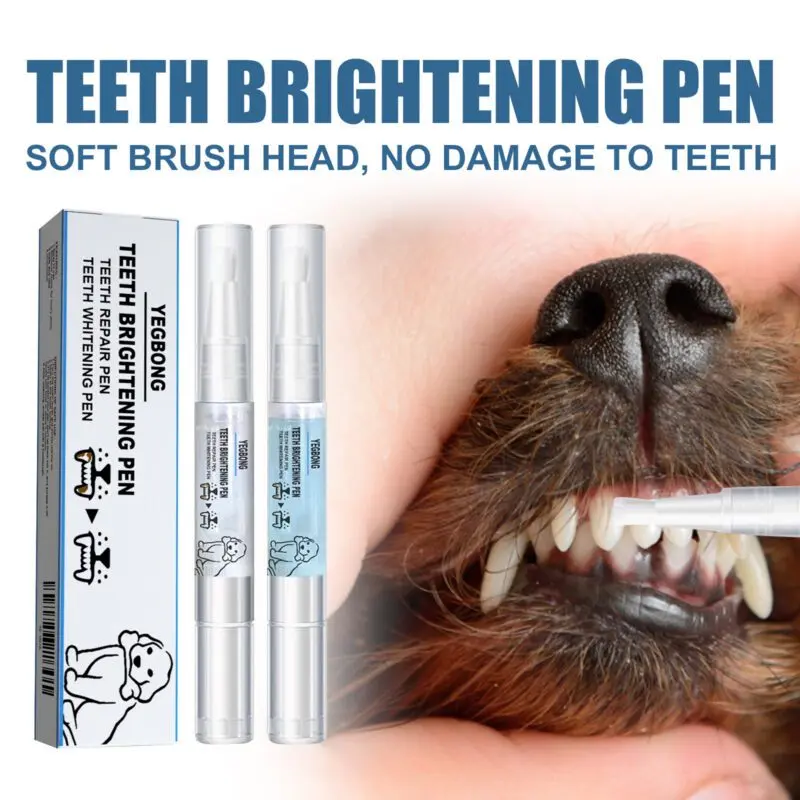 Yegbong Pet Tooth Beauty Pen for Dogs and Cats - Tartar Plaque Removal Dental Tool - Image 2
