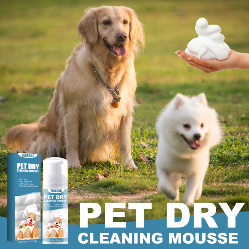 Yegbong Waterless Pet Dry Cleaning Mousse for Cats & Dogs - Deodorizing, Softens & Smooths Coat - Image 2