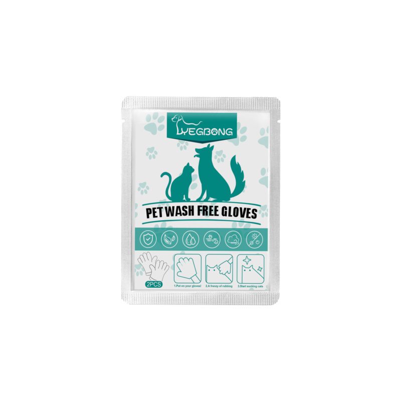 Yegbong Pet Cleaning Gloves for Dogs & Cats - Dry Deodorizing Grooming