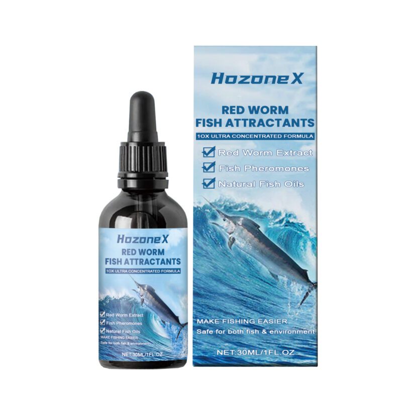 HozoneX Red Worm Bait Attractor - Fishing Lure with Natural Ingredients