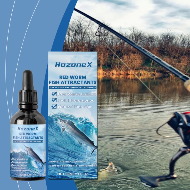 HozoneX Red Worm Bait Attractor - Fishing Lure with Natural Ingredients - Image 2