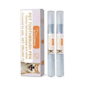 Yegbong Dog & Cat Toothbrush Pen - Oral Cleaning Tool for Tartar Control and Fresh Breath