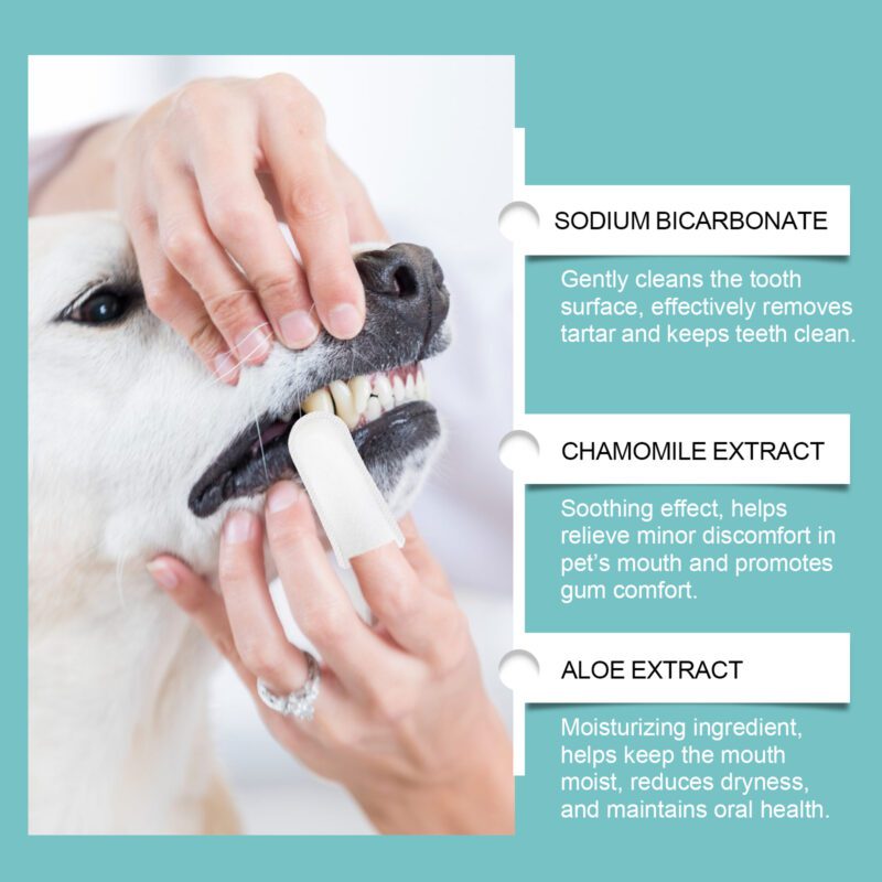 Yegbong Cat & Dog Tooth Cleaning Gloves - Tartar Removal, Oral Care, Freshen Breath - Image 4