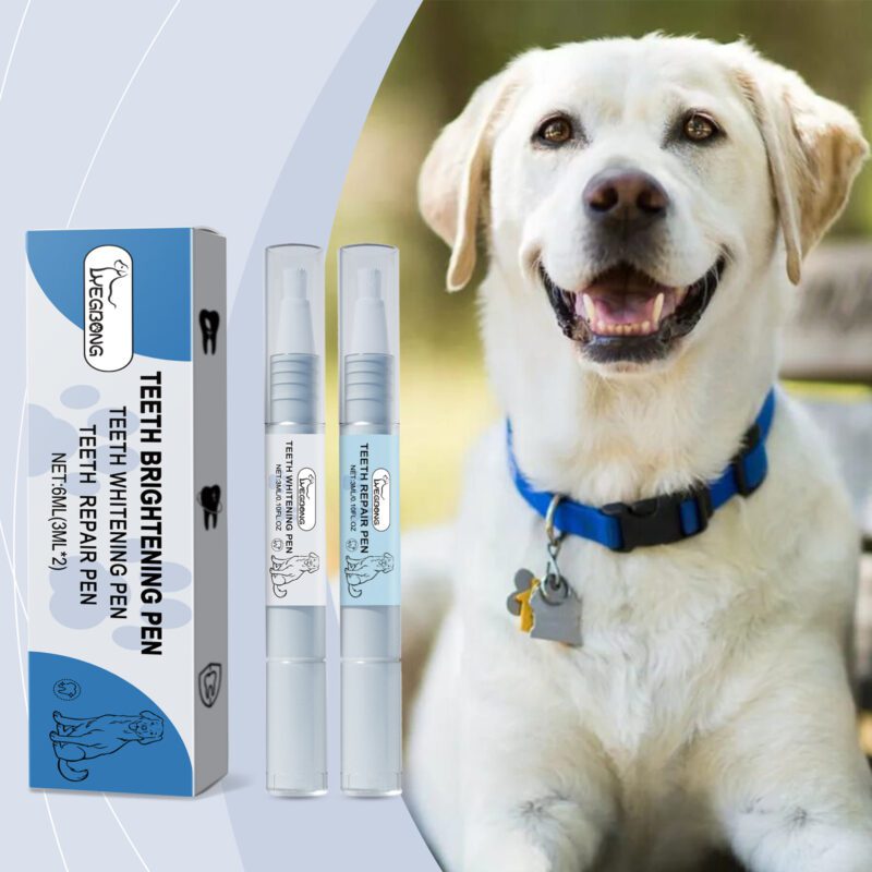 Yegbong Pet Teeth Brightening Pen Set for Dogs & Cats - Tartar and Stain Remover - Image 2