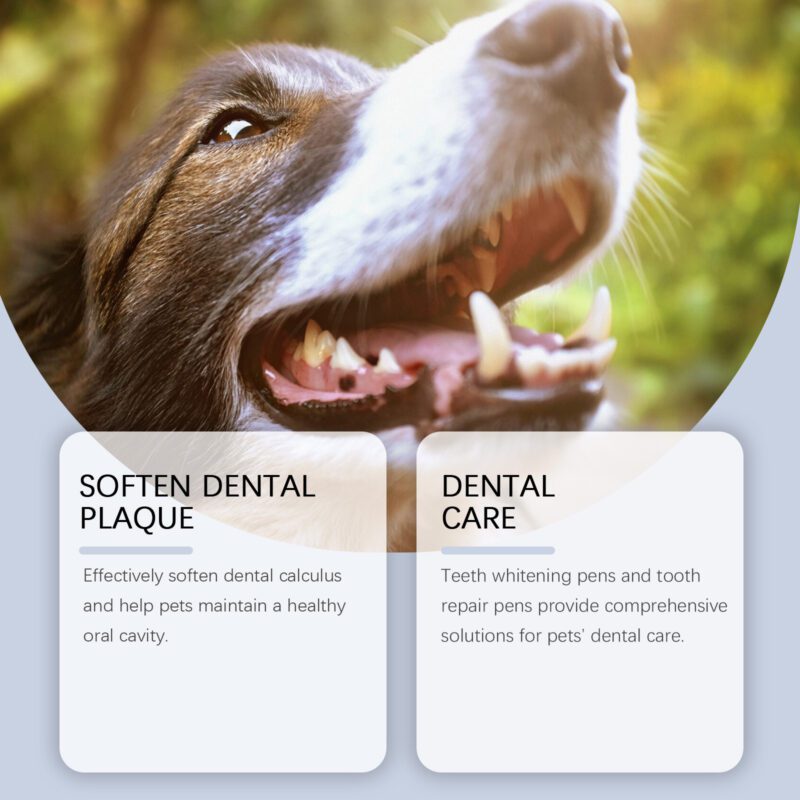 Yegbong Pet Teeth Brightening Pen Set for Dogs & Cats - Tartar and Stain Remover - Image 3