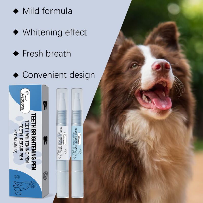 Yegbong Pet Teeth Brightening Pen Set for Dogs & Cats - Tartar and Stain Remover - Image 4