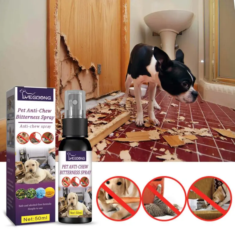 Yegbong Anti-Chewing Bitter Spray for Dogs & Pets - Deter Chewing and Scratching - Image 2