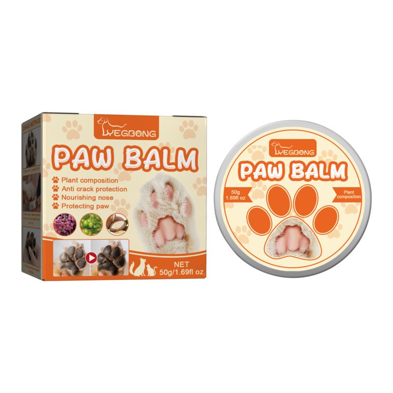 Yegbong Pet Paw Balm for Cats & Dogs - Moisturizing Repair Cream for Dry, Cracked Paws