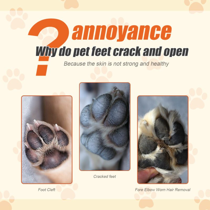 Yegbong Pet Paw Balm for Cats & Dogs - Moisturizing Repair Cream for Dry, Cracked Paws - Image 3
