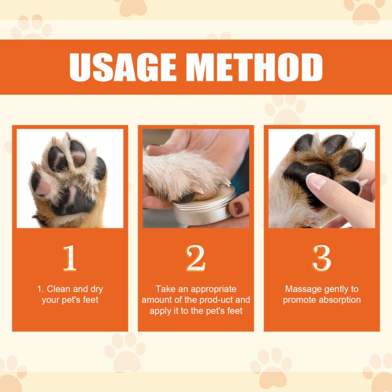 Yegbong Pet Paw Balm for Cats & Dogs - Moisturizing Repair Cream for Dry, Cracked Paws - Image 6