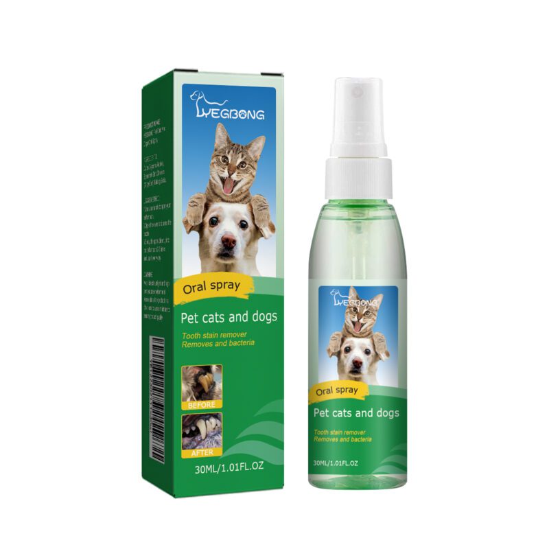 Yegbong Oral Deodorizing Spray for Cats and Dogs - Teeth Cleaning and Fresh Breath