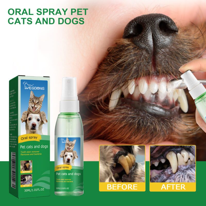 Yegbong Oral Deodorizing Spray for Cats and Dogs - Teeth Cleaning and Fresh Breath - Image 2