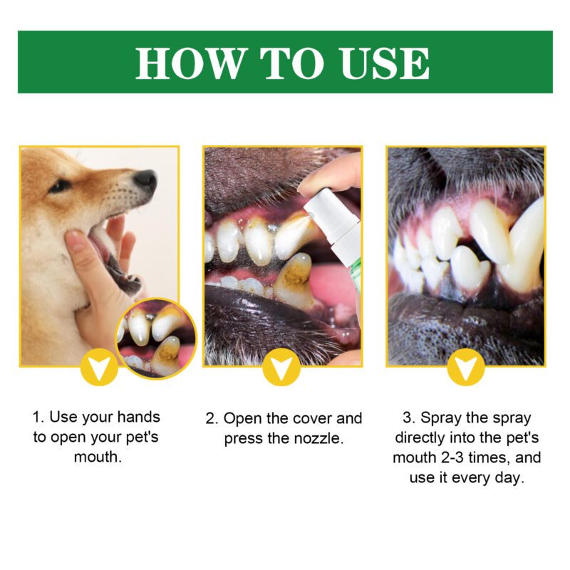 Yegbong Oral Deodorizing Spray for Cats and Dogs - Teeth Cleaning and Fresh Breath - Image 3