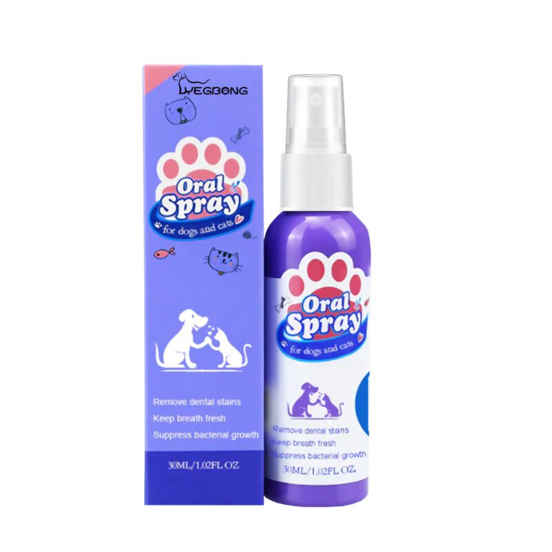 Yegbong Tooth Cleaning Spray for Cats and Dogs: Remove Stains & Freshen Breath