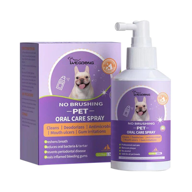 Yegbong Dog & Cat Tooth Cleaning Spray - Oral Care Freshener for Fresh Breath & Odor Control - Image 2
