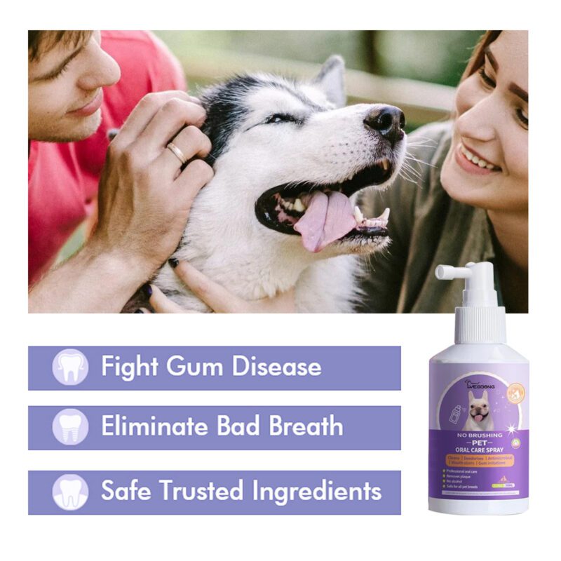 Yegbong Dog & Cat Tooth Cleaning Spray - Oral Care Freshener for Fresh Breath & Odor Control - Image 4