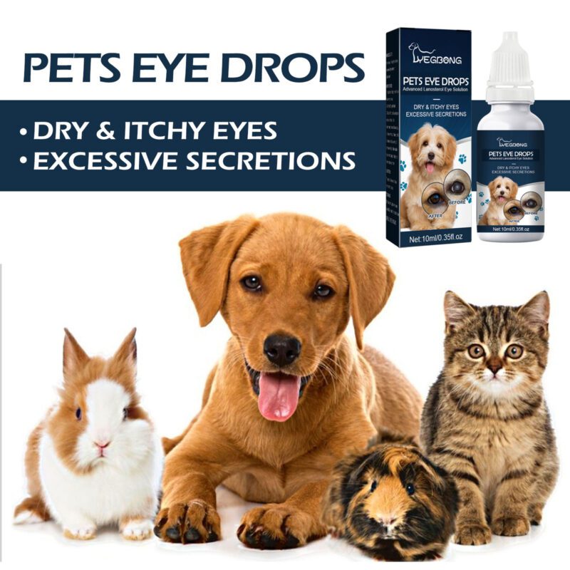 Yegbong Gentle Eye Drops for Cats & Dogs: Tear Stain Remover & Itchy Eye Relief - Image 3
