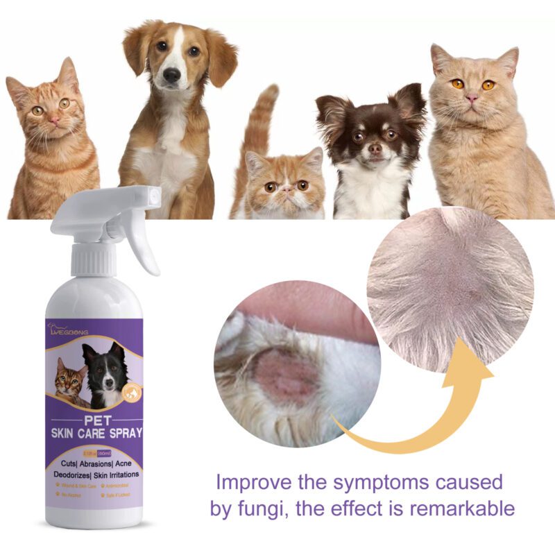 Yegbong Pet Skin Relief Spray for Dogs & Cats - Anti-Itch Soothing Spray, Gentle Cleaning & Care - Image 4