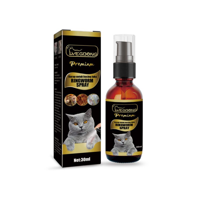 Yegbong Cat Ringworm Spray - Anti-Mite Anti-Itch Skin Care for Cats - Image 2