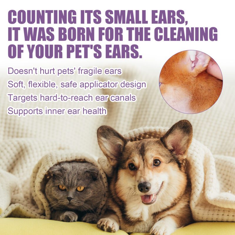 Yegbong Gentle Ear Cleaner Drops for Dogs and Cats - Remove Earwax & Odors - Image 3