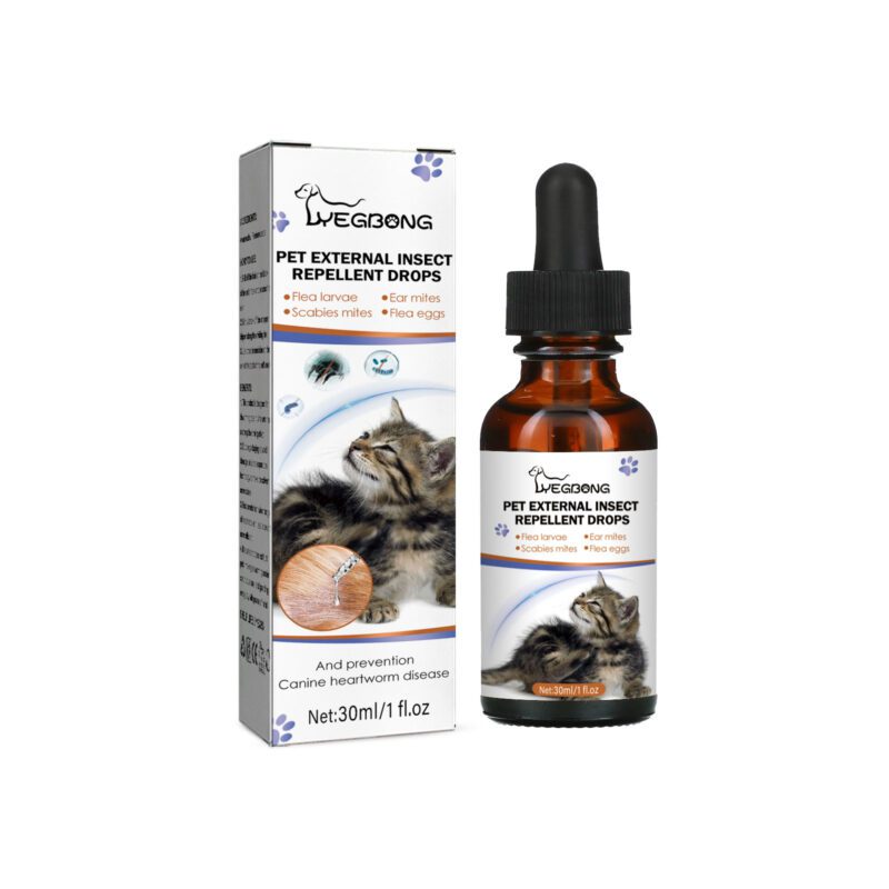 Yegbong Flea & Tick Repellent Drops for Dogs & Cats - Prevent Infestations - Image 2