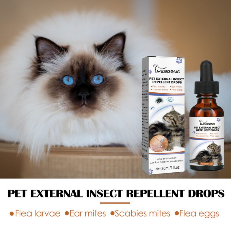 Yegbong Flea & Tick Repellent Drops for Dogs & Cats - Prevent Infestations - Image 4