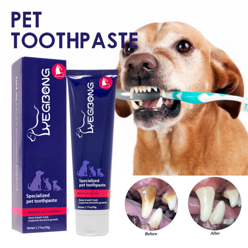 Yegbong Pet Dental Cleaning Cream: Fights Bad Breath, Tartar & Whitening for Cats & Dogs - Image 2