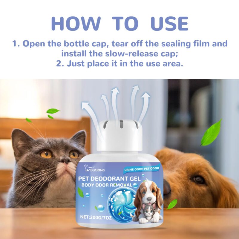 Yegbong Pet Deodorant Gel for Cats & Dogs - Odor Eliminator & Air Freshener - Image 6